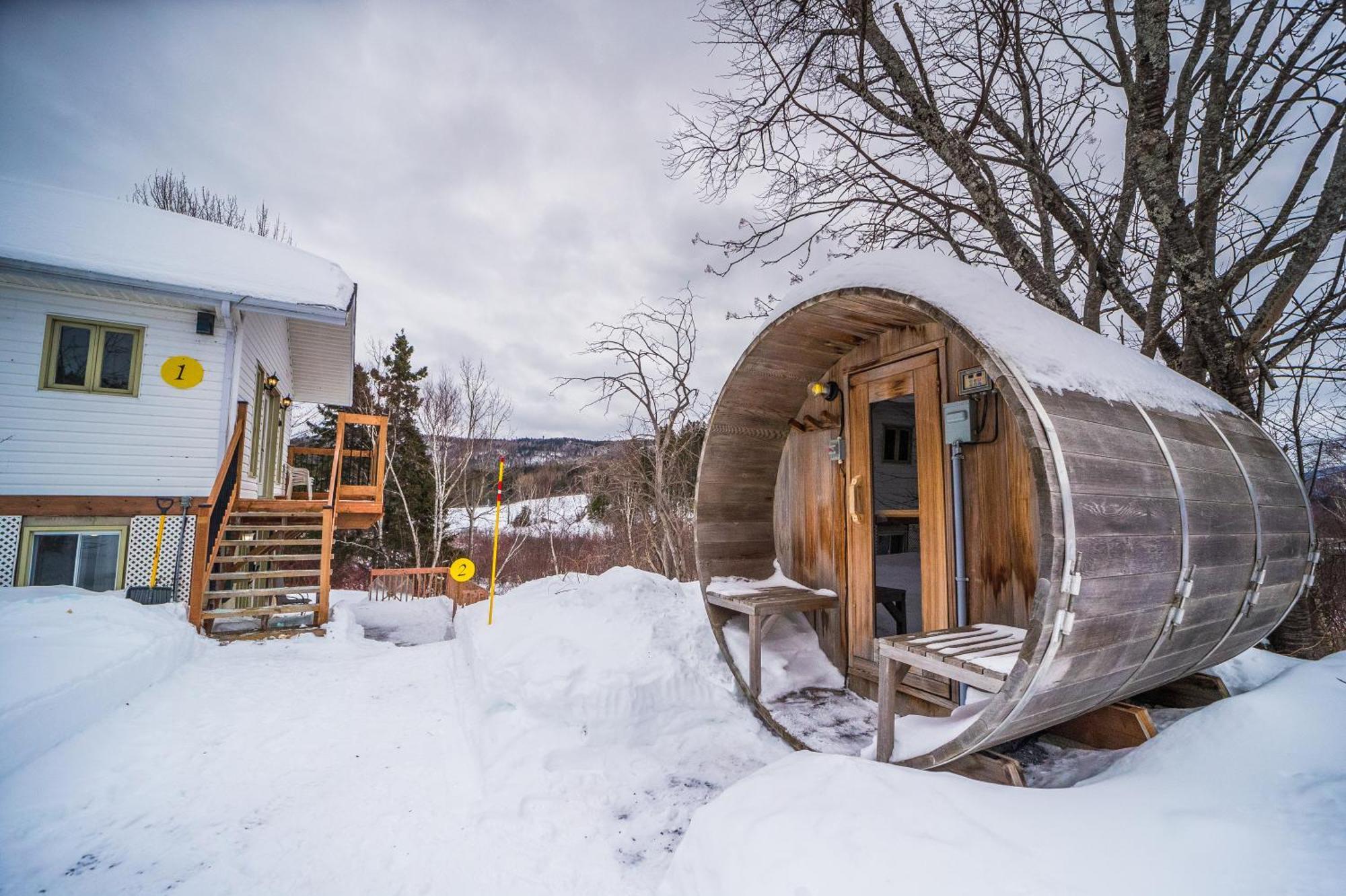 Chalets Les Chanterelles De Forillon L'Anse-au-Griffon Exteriör bild